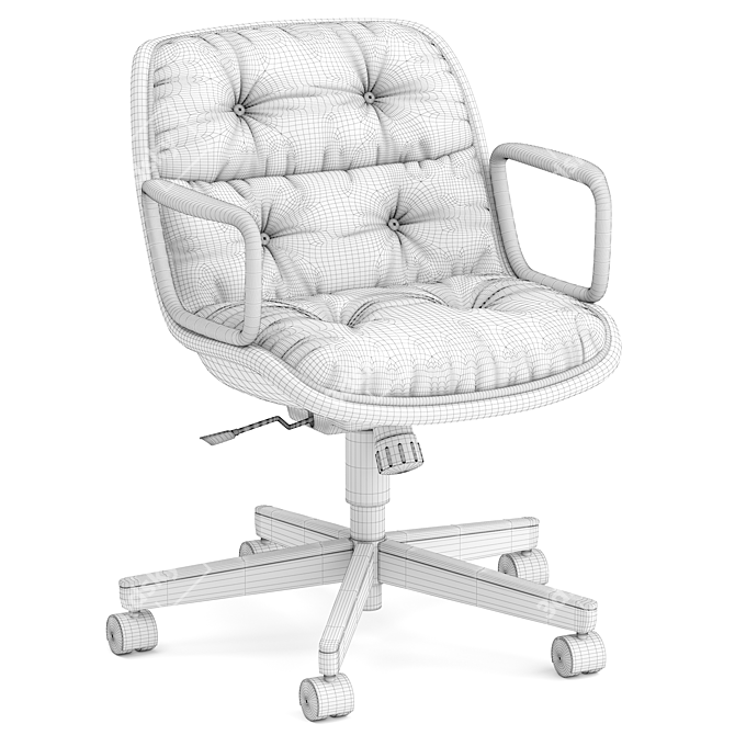 Ergonomic Knoll Pollock Executive Chair 3D model image 5