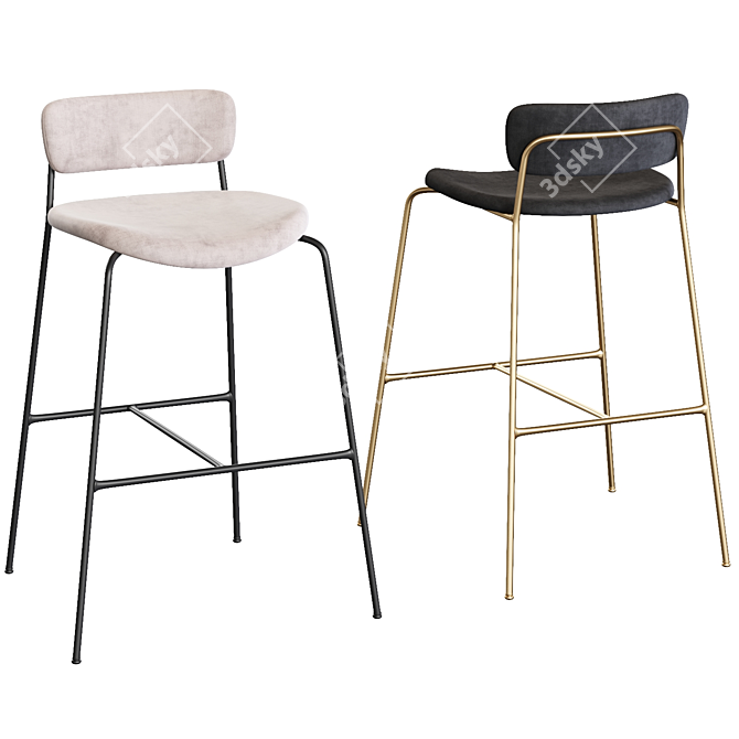 Pavilion AV14 Counter Stool: Sleek Elegance for Your Space 3D model image 1