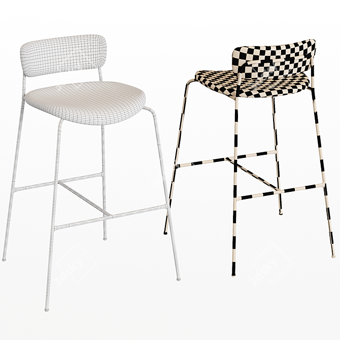 Pavilion AV14 Counter Stool: Sleek Elegance for Your Space 3D model image 2