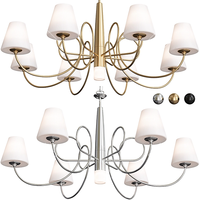 Lightstar Vortico Pendant Light Set - Enhance Your Space 3D model image 1