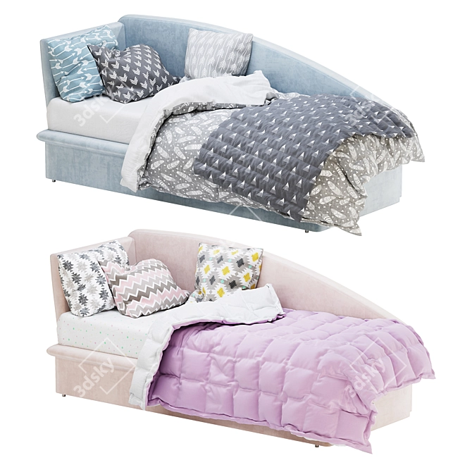 Bonaldo Fata LF61: Modern Italian Bed 3D model image 1