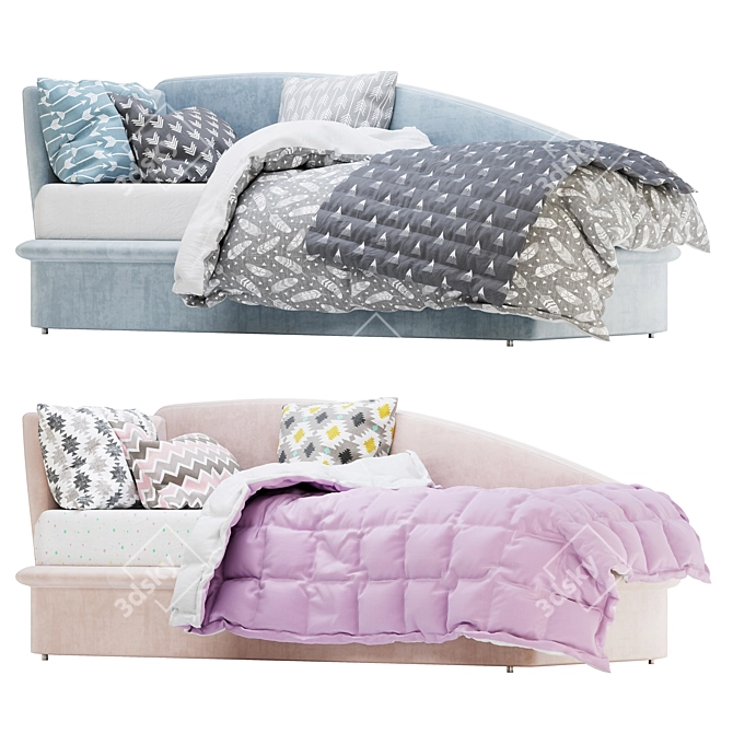 Bonaldo Fata LF61: Modern Italian Bed 3D model image 3