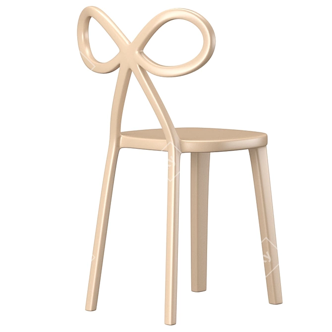 Qeeboo Ribbon Chair: Elegant Design by Nika Zupanc 3D model image 4