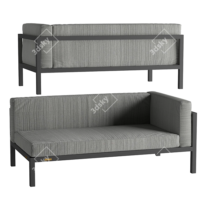 Legardo MEZZO Modular Sofa - Left/Right 3D model image 3