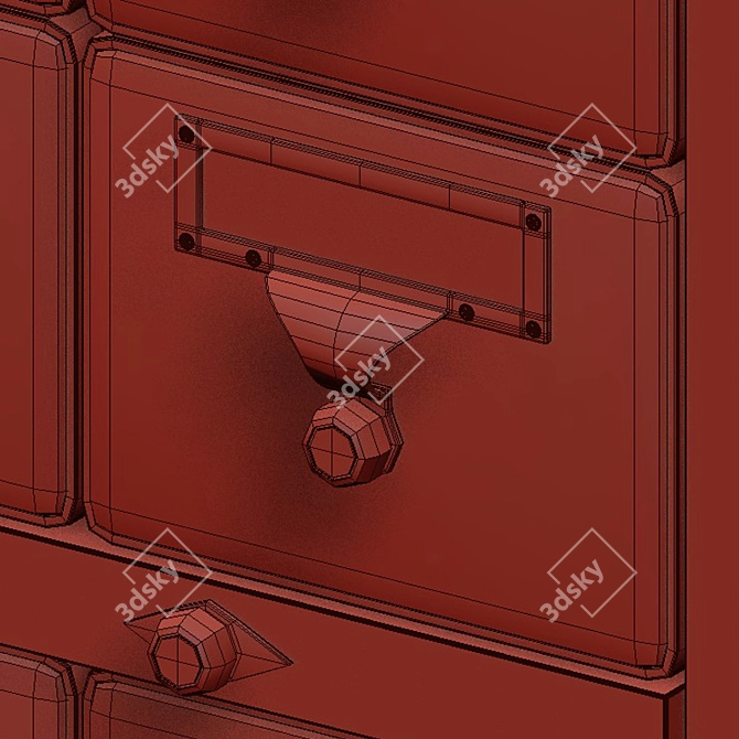 Versatile Library Cabinet: Space-Saving Solution 3D model image 4