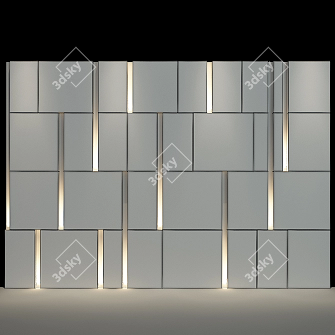 Galaxy Bliss Wall Panel 3D model image 2