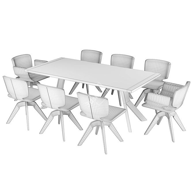 Team7 Yps Aye: Stylish Dining Set 3D model image 4