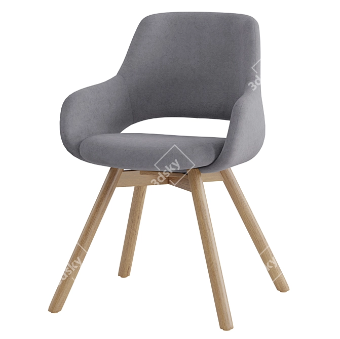 Elegant Comfort Jima Chair 3D model image 1