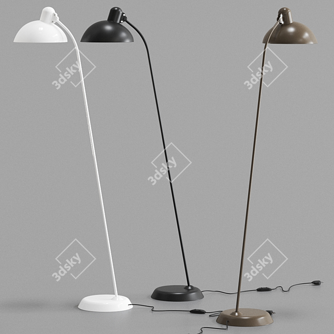 Kaiser Idell 6556F: Elegant Danish Floor Lamp 3D model image 1