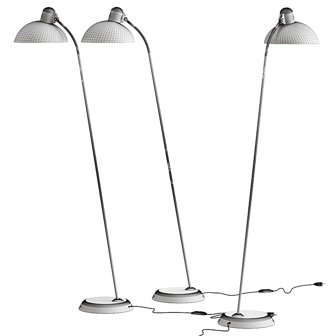 Kaiser Idell 6556F: Elegant Danish Floor Lamp 3D model image 2