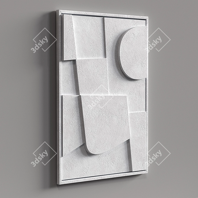 PARKER Relief Panel: Elegant Shadow Play 3D model image 3