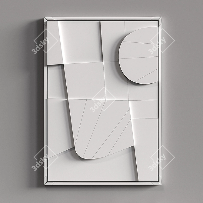 PARKER Relief Panel: Elegant Shadow Play 3D model image 5