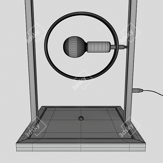 Urban Loft Black Metal Floor Lamp 3D model image 6