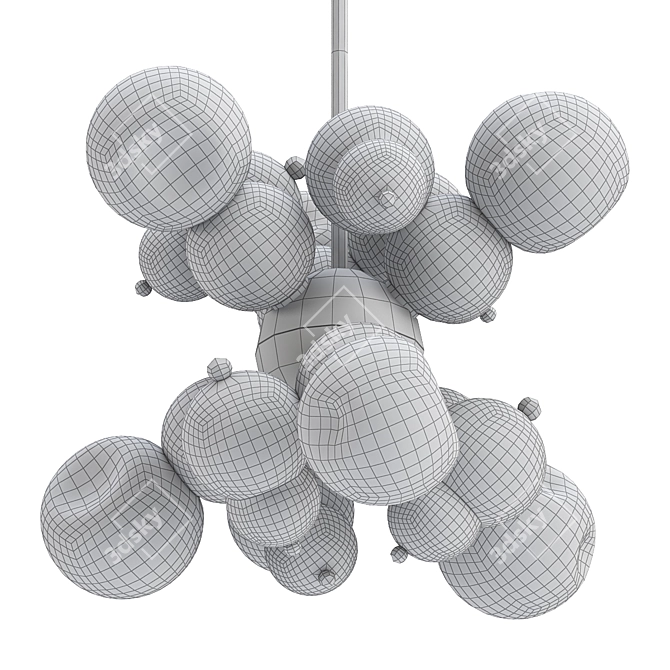 Grass Infused Light Pendant 3D model image 2