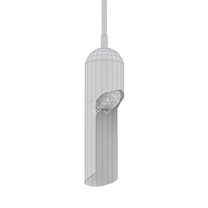 Vintage Paris Pendant Light 3D model image 2