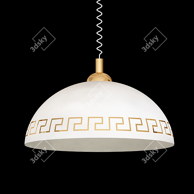 Italian Elegance: Cucina Pendant Light 3D model image 1