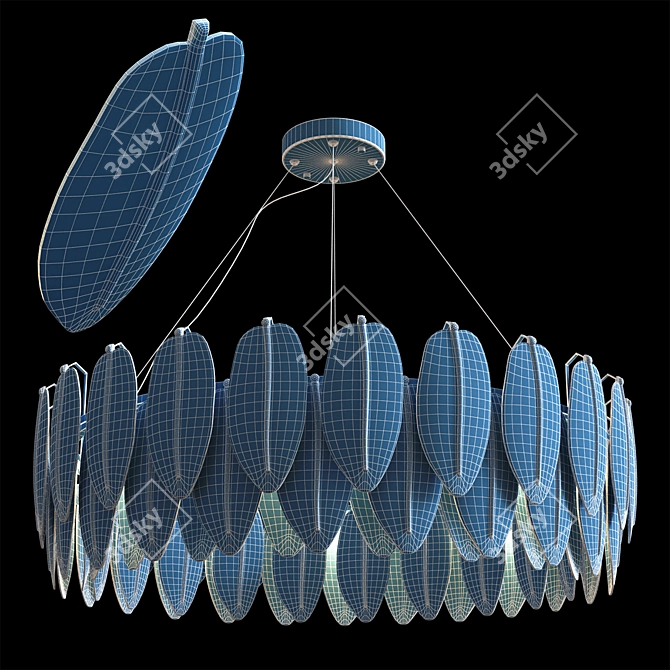 Lampatron Loreley Pendant: Elegant Design & Soft Lighting 3D model image 2