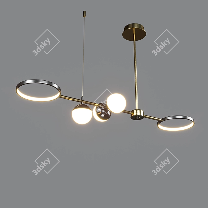 Modern LED Pendant Light 3D model image 1