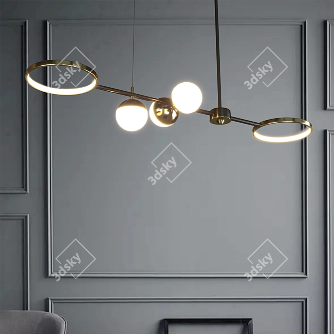 Modern LED Pendant Light 3D model image 3