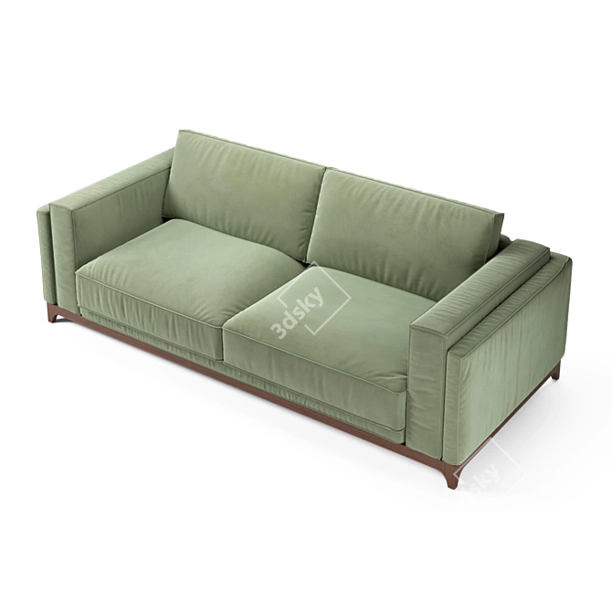 Modern Minimalist Manhattan Sofa 3D model image 1