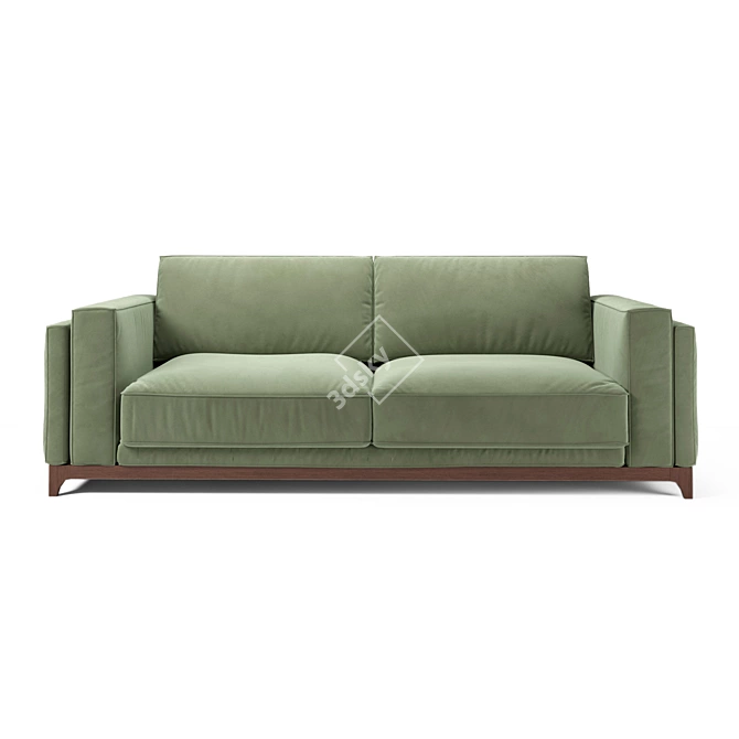 Modern Minimalist Manhattan Sofa 3D model image 2