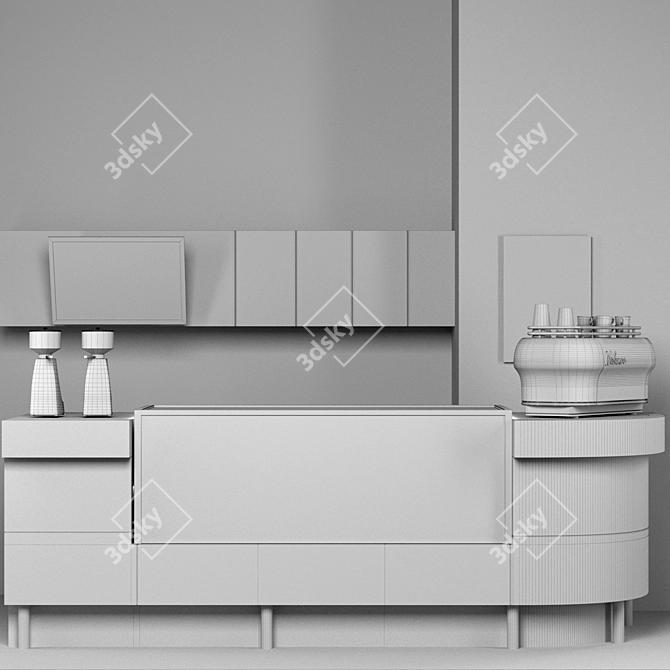 Title: Cafe Maker: Coffee, Desserts, Chocolate 3D model image 2