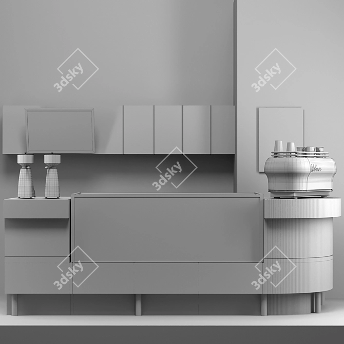 Title: Cafe Maker: Coffee, Desserts, Chocolate 3D model image 4