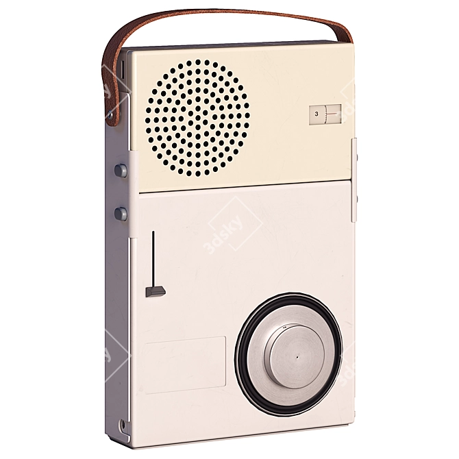 Vintage Braun TP1 Radio: 1959 Release 3D model image 1