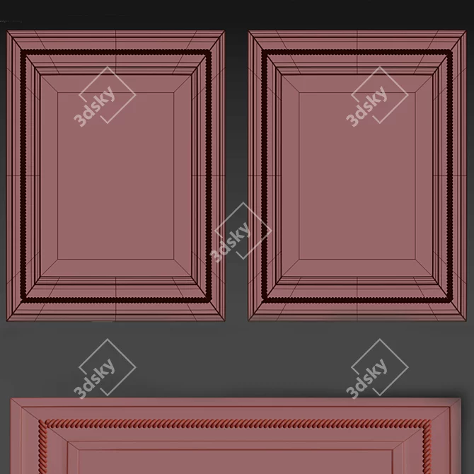 Premium Frame №2 - High-Resolution 1500x2000mm 3D model image 2