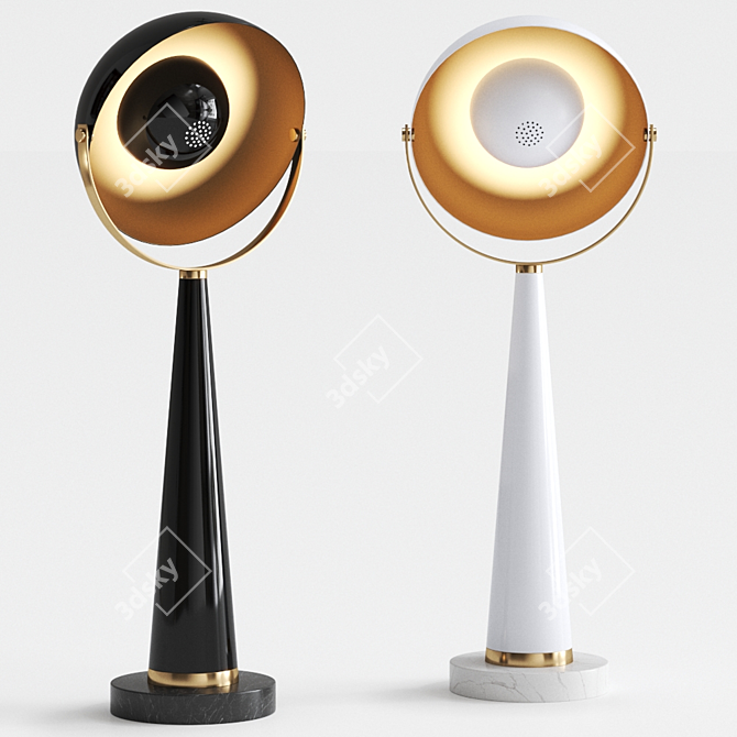 SOUNDLIGHT 03 Brass Table lamp by Il Bronzetto 3D model image 1