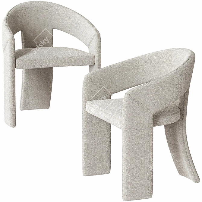 Elegant Medusa Dining Chair 3D model image 8