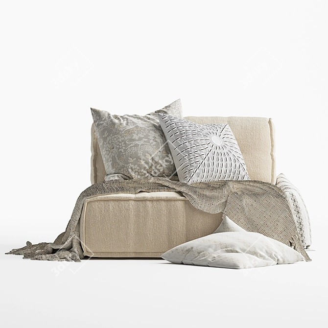 Elevate your comfort with Reema Back Cushion 3D model image 2
