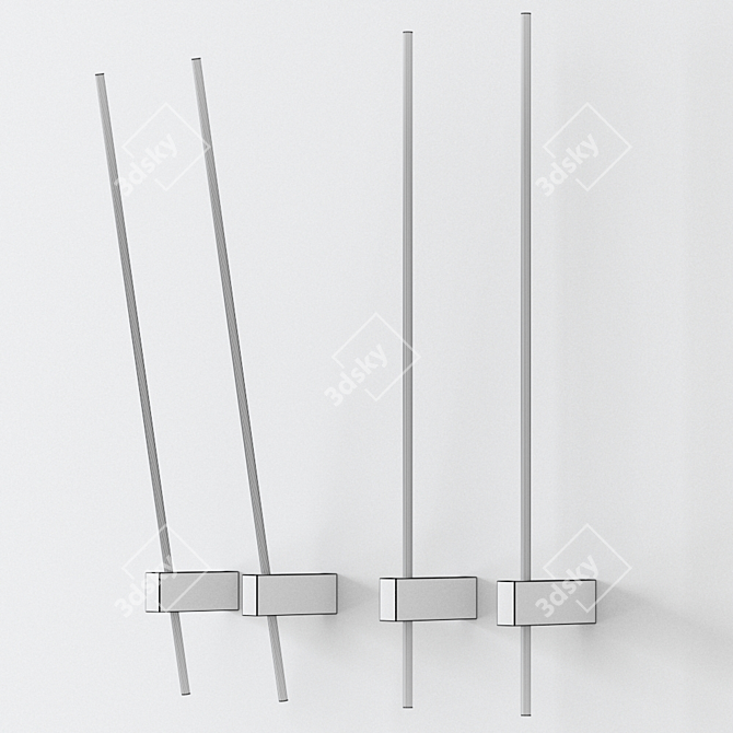 Elegant Wever & Ducré Finlin Wall Lamp 3D model image 2