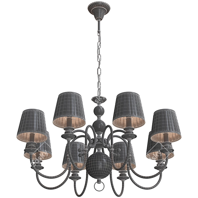 Luxurious Delight Newport Pendant: KM0837P-8 3D model image 3