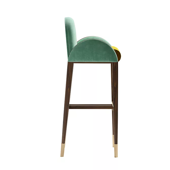 Elegant Bar Chair MILLER 3D model image 3