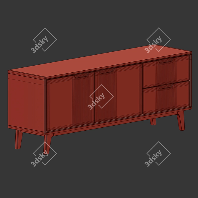 Nord Deluxe 2-Door Sideboard 3D model image 3