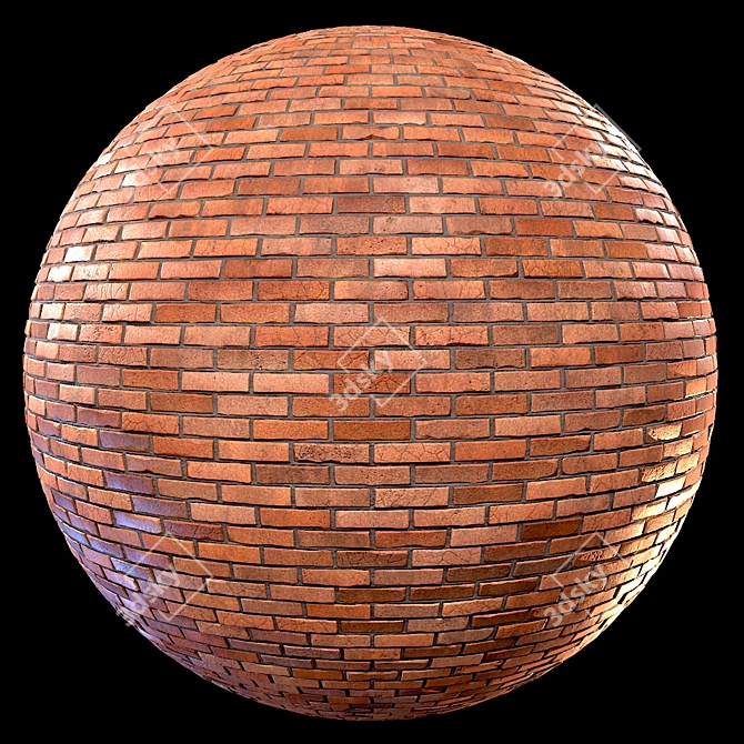 Seamless Brick Design 2K PBR 3D model image 1