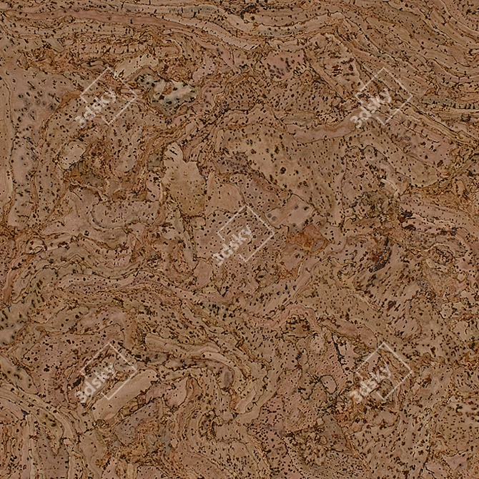 CORKART LITE Collection: 310v NN Cork Flooring 3D model image 1