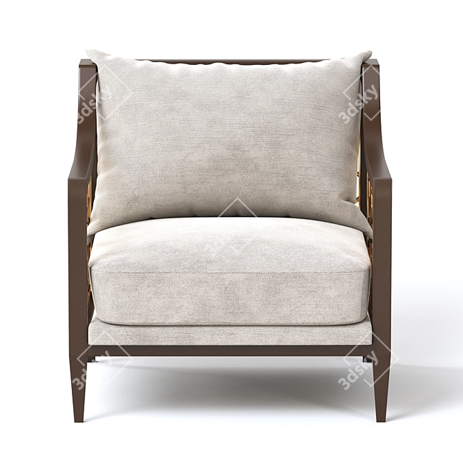 Belden Lounge: Stylish, Contemporary Chair 3D model image 3