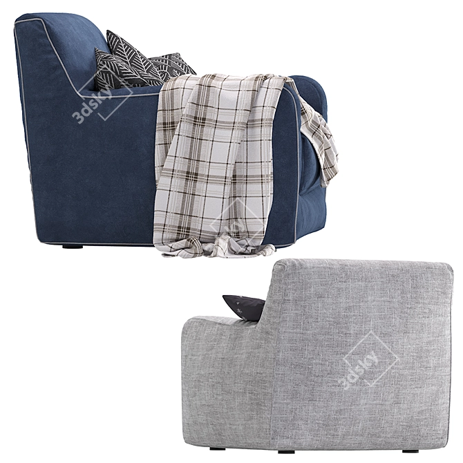 Bold Armchairs by Paola Navone 3D model image 3