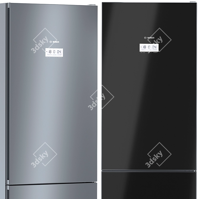 BOSCH Refrigerator Set: Serie 6 VitaFresh, KGN49SB3AR, Serie 8 VitaFresh Plus 3D model image 3