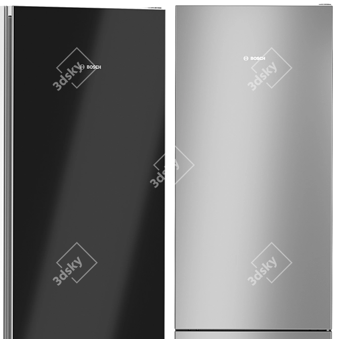 BOSCH Refrigerator Set: Serie 6 VitaFresh, KGN49SB3AR, Serie 8 VitaFresh Plus 3D model image 4