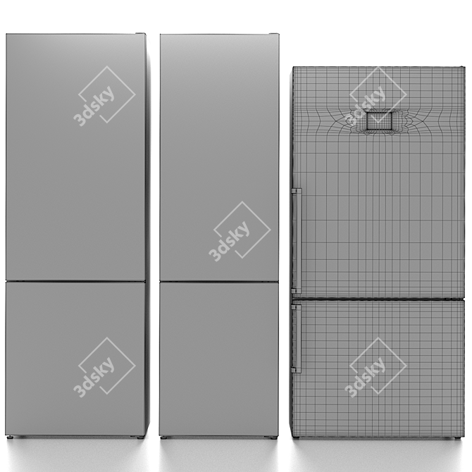 BOSCH Refrigerator Set: Serie 6 VitaFresh, KGN49SB3AR, Serie 8 VitaFresh Plus 3D model image 6