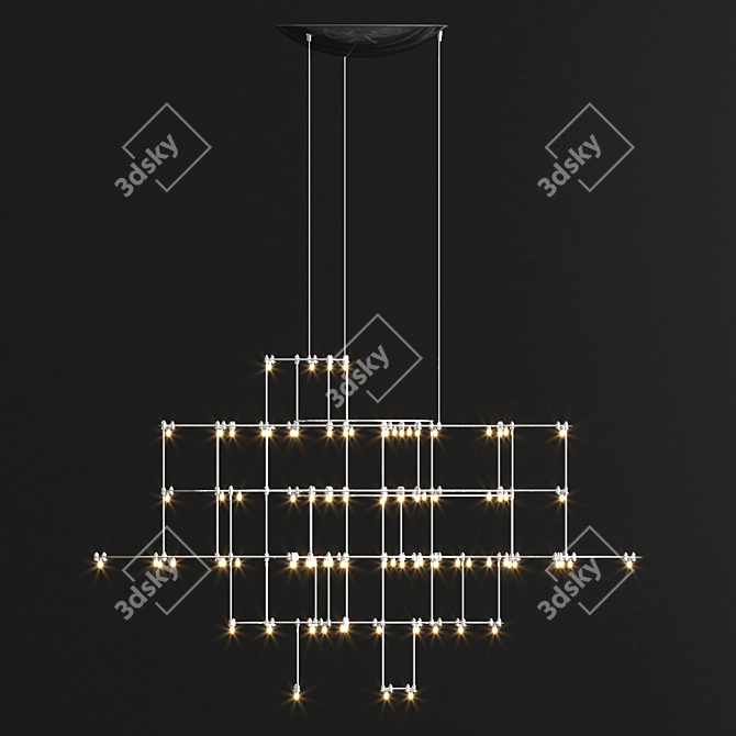 QuasazR Specter Chandelier: Elegant and Striking 3D model image 2