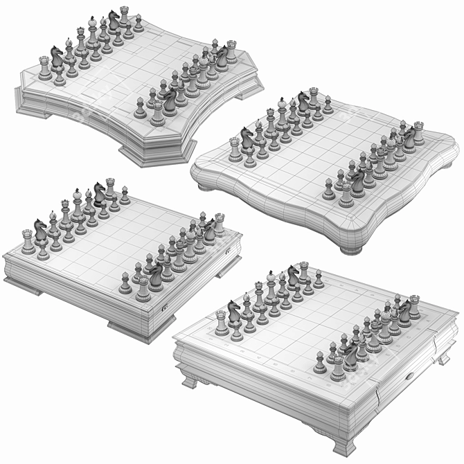 Title: Luxury Chess Set Collection 3D model image 7