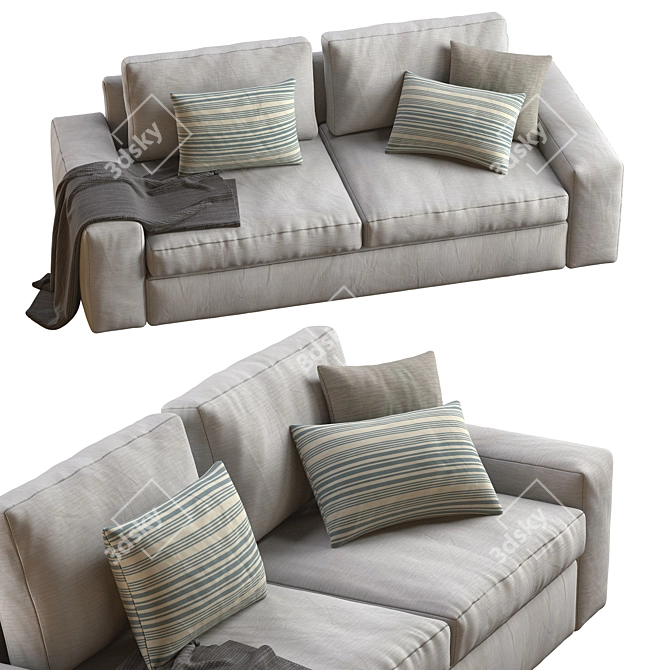 Modern Comfort: Kivik Sofa by Ikea 3D model image 2