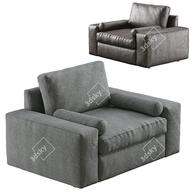 Ikea Kivik Armchair: Version 2 3D model image 4