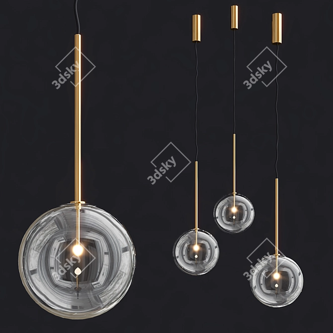 Gallotti & Radice Pendant: Bolle 1 - 20cm 3D model image 1