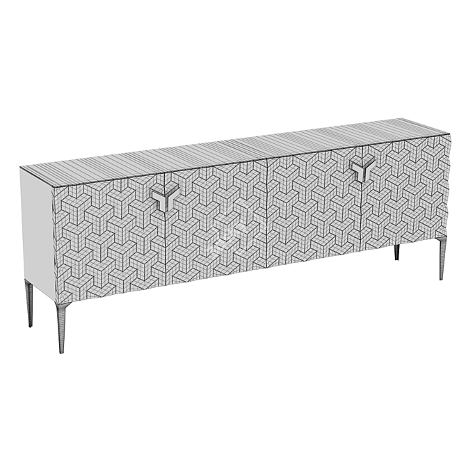 Elegant Triny Sideboard by Jetclass 3D model image 5