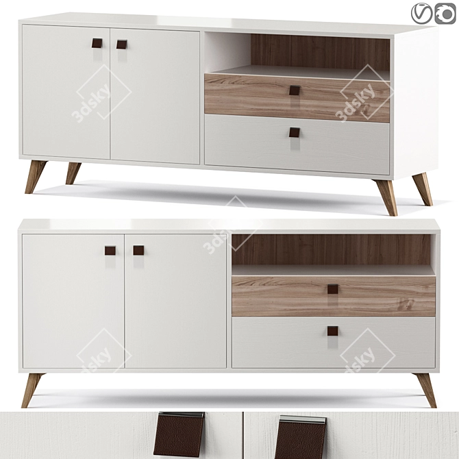 Elegant Mayer Sideboard: Stylish & Functional 3D model image 1